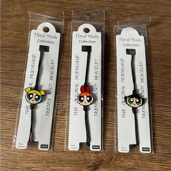 NEW POWER PUFF GIRLS- Adjustable String Bracelets-CHOOSE YOUR FAV - Picture 1 of 10